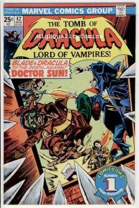 TOMB of DRACULA #42, Vampire, Blade, Wolfman, 1972, FN