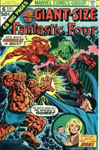 Giant-Size Fantastic Four #6 FN ; Marvel | reprints Annual 6 Annihilus