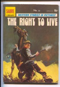 Sabre Library #65 1974-Librus LTD-western stories in pictures-The Right To L...