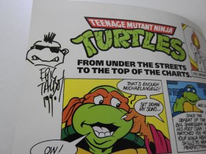 Official Tour Guide TMNT Pizza Hut Promo Signed and Remark Eastman & Laird+ Rare