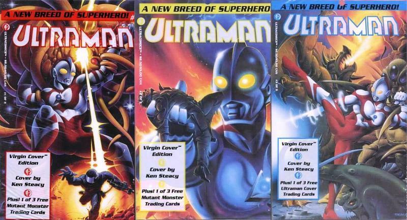 ULTRAMAN 1-3 Complete polybagged w/CARD version series!