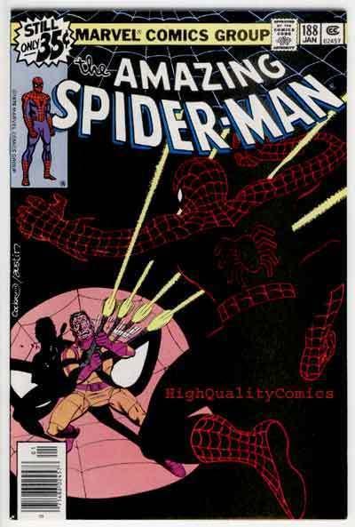 SPIDER-MAN #188, VF+, Jigsaw, Wolfman, Amazing, 1963, more ASM in store