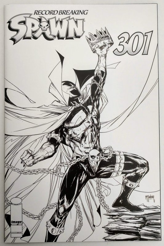 Spawn #301 and #301 Sketch Variant (NM+, 2019) Todd McFarlane Cover