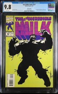 INCREDIBLE HULK #377 CGC 9.8  1ST PROFESSOR HULK THIRD 3RD PRINTING WHITE PAGES