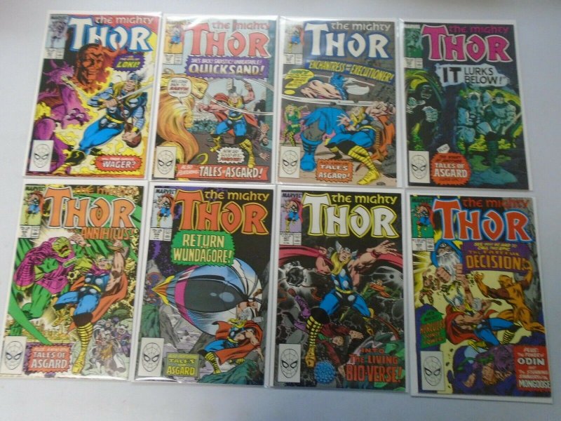 Thor comic lot 43 different from #401-450 8.5 VF+ (1989-92 1st Series)