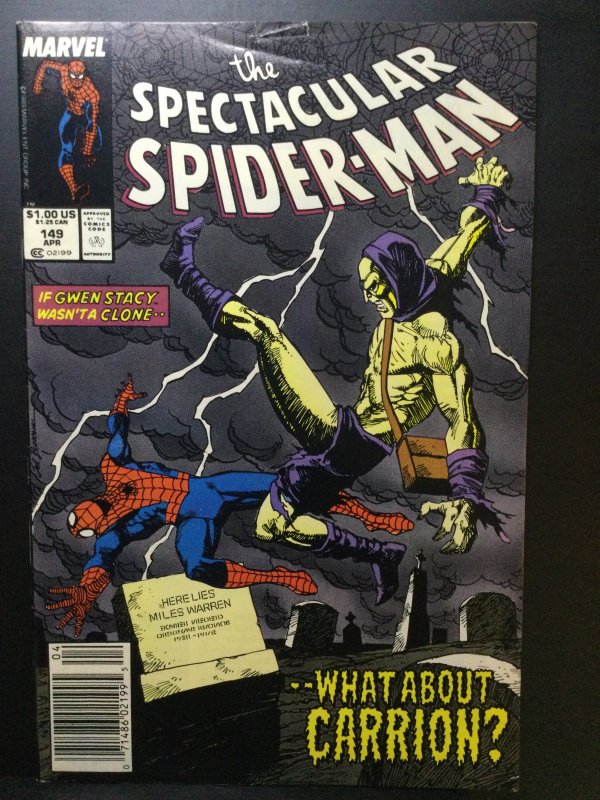 The Spectacular Spider-Man #149 Newsstand Edition (1989)