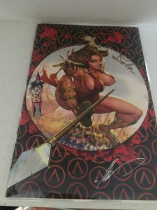 2022 Merc Born in Blood Homage Virgin Variant #1 Remarked Art & Signed by Garza