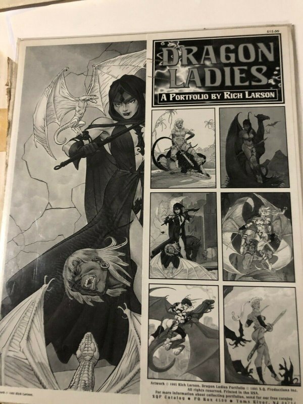 Rich LARSON goes solo DRAGON LADIES Portfolio publ at $15 in 1995 still sealed