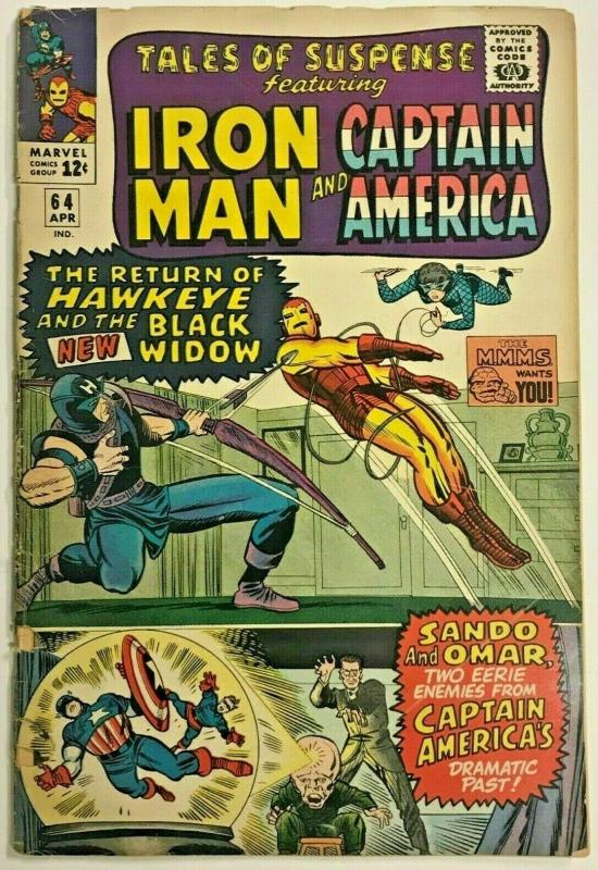 TALES OF SUSPENSE#64 GD/VG 1965 MARVEL SILVER AGE COMICS