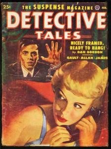 DETECTIVE TALES 1952 FEB-GGA COVER-GREAT PULP-very good VG