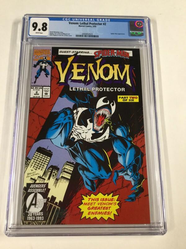 Venom Lethal Protector 2 Cgc 9.8 White Pages Marvel