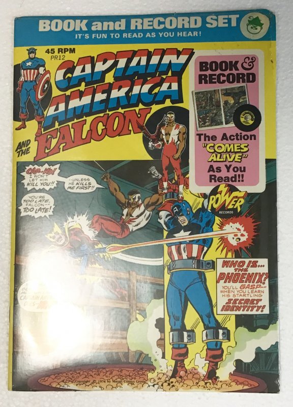 Captain America and the Falcon Book and Record Set PR12