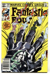 Fantastic Four #258 comic book -DOCTOR DOOM cvr-NEWSSTAND-1983