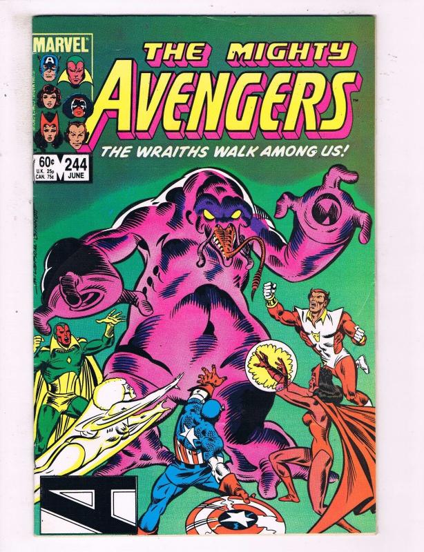 The Mighty Avengers #244 VF Marvel Comics Comic Book Captain America DE15