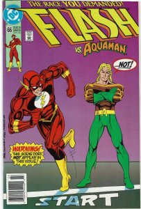 Flash #66 (1987 v2) Mark Waid Aquaman NM