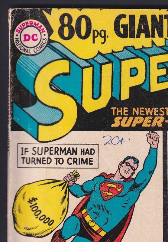 80 page Giant #1 Superman Annual VG- 3.5 DC Comic 1964