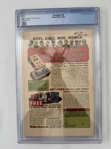 Avengers #20 CGC 8.0 Swordsman And Mandarin App (1965)