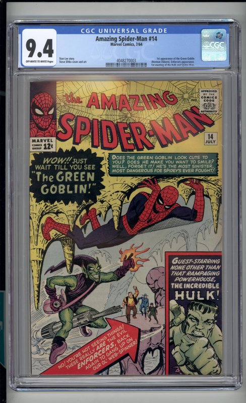 The Amazing Spider-Man #14 (1964) CGC 9.4