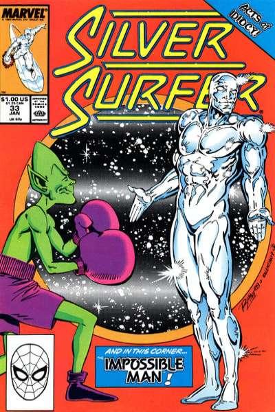 Silver Surfer (1987 series) #33, VF+ (Stock photo)