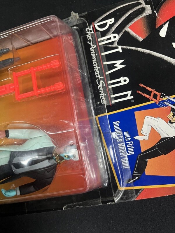 Batman the Animated Series Two-Face With Firing Roulette Wheel Gun Kenner (Da...