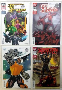 Justice League Odyssey Lot 4 #1, 2 Foil, 3 B, 4 2018 DC Cyborg Starfire Comics
