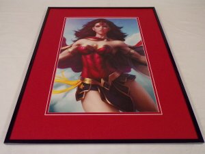 Wonder Woman Framed 16x20 Poster Display DC Comics Artgerm