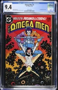 Omega Men #3 1983 CGC 9.4 1st app Lobo White Pages 002