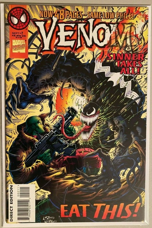 Venom sinner takes all ! #2 8.0 VF (1995)