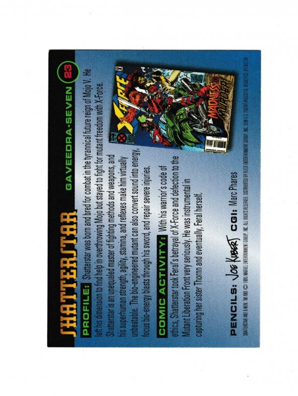 SHATTERSTAR X-FORCE | X-MEN AGE OF APOCALYPSE #23 | 1996 FLEER