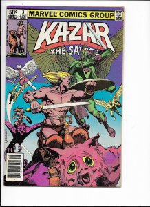 Ka-Zar the Savage #3 Newsstand Edition (1981)