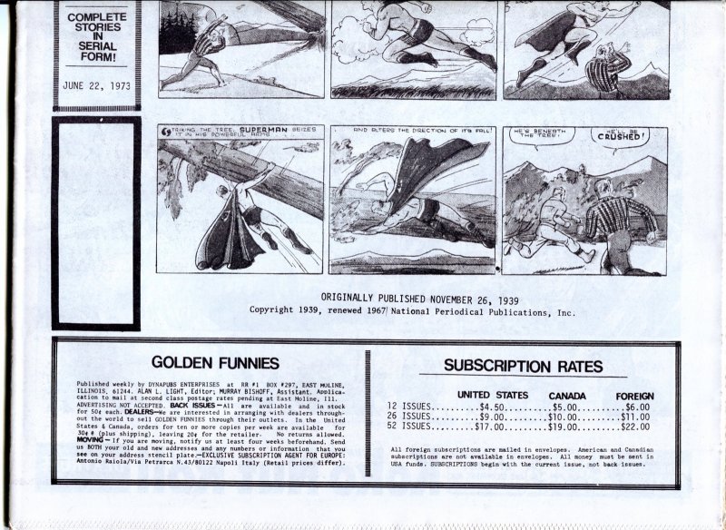 Golden Funnies #4  1973 -   -NM - Comic Book