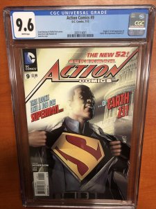 Action Comics  (2012) #9  (CGC 9.6 WP) 1st App Calvin Ellis