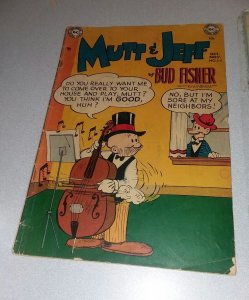 MUTT & JEFF #54 dc comics 1951 golden age bud fisher art kellogs ad vintage