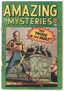 Amazing Mysteries #33 (1949) 2nd Marvel Horror comic, continued from Sub-Mariner