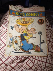 #17 King Comics 1937 early popeye(predates 1) flash gordon Mandrake Platinum Age