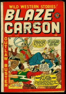 Blaze Carson #5 1949- Marvel Western- Tex Taylor- Golden Age VG-