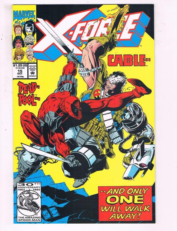 X-Force # 15 NM Marvel Comic Book Deadpool Vs. Cable Wolverine X-Men Domino BN4