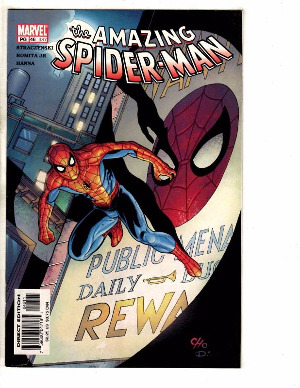5 Amazing Spider-Man Marvel Comic Books # 483 484 485 486 487 VF-NM Range J268