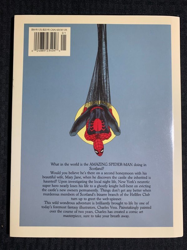 1990 SPIDER-MAN SPIRITS OF EARTH by Charles Vess HC/DJ VF+/FVF 1st Marvel Comics