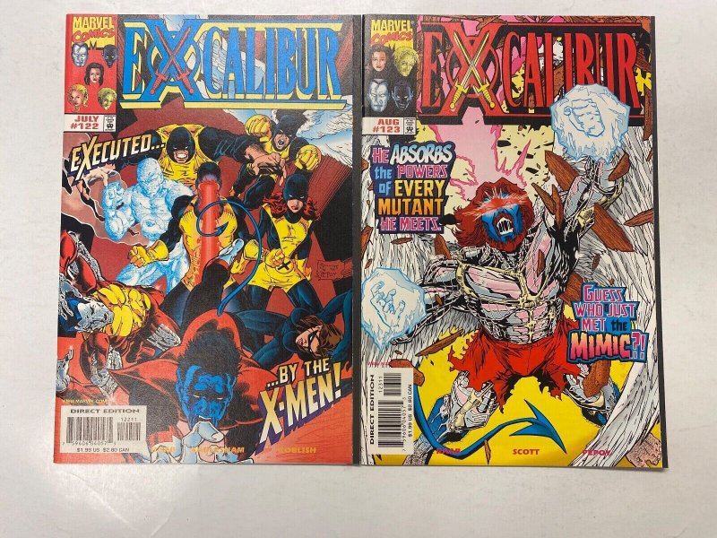 4 Excalibur MARVEL comic books #2 3 122 123 79 KM13