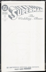 Superman : The Wedding Album Embossed Card Cover (1996) Superman