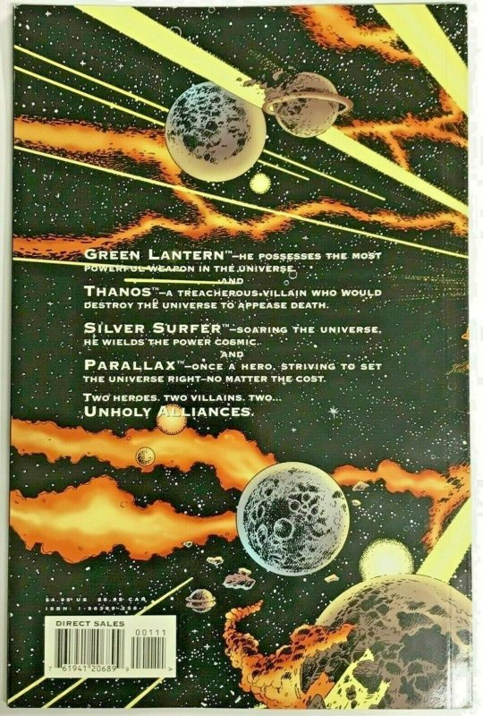 GREEN LANTERN & SILVER SURFER#1 VF/NM 1995 THANOS DC/MARVEL COMICS