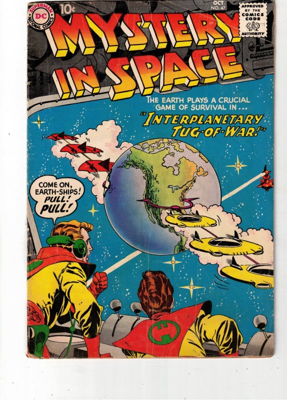 Mystery in Space #47 (1958) FN Mid-Grade Moving Earth! Boca CERT! tons posted!