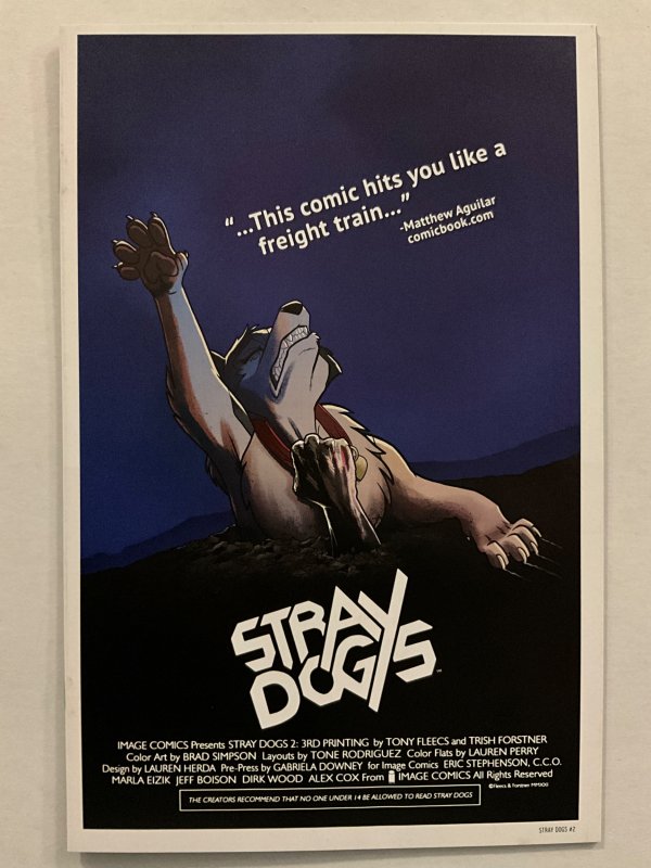 Stray Dogs #2 Third Print Cover (2021)