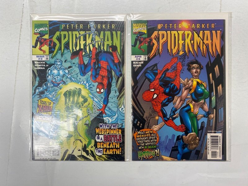 4 Peter Parker Spider-Man MARVEL comic books #1 2 3 4 64 RC3