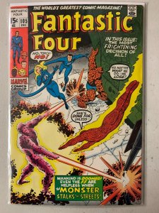 Fantastic Four #105 pollution issue 5.5 (1970)