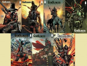 Gunslinger Spawn # 1 Seven Book Cover Set A B C D E F & G NM