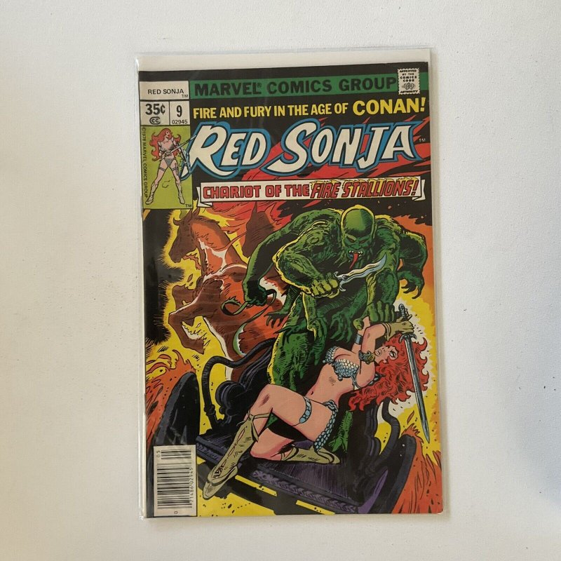 Red Sonja She-Devil With A Sword 9 Very Fine- Vf- 7.5 Marvel 1978