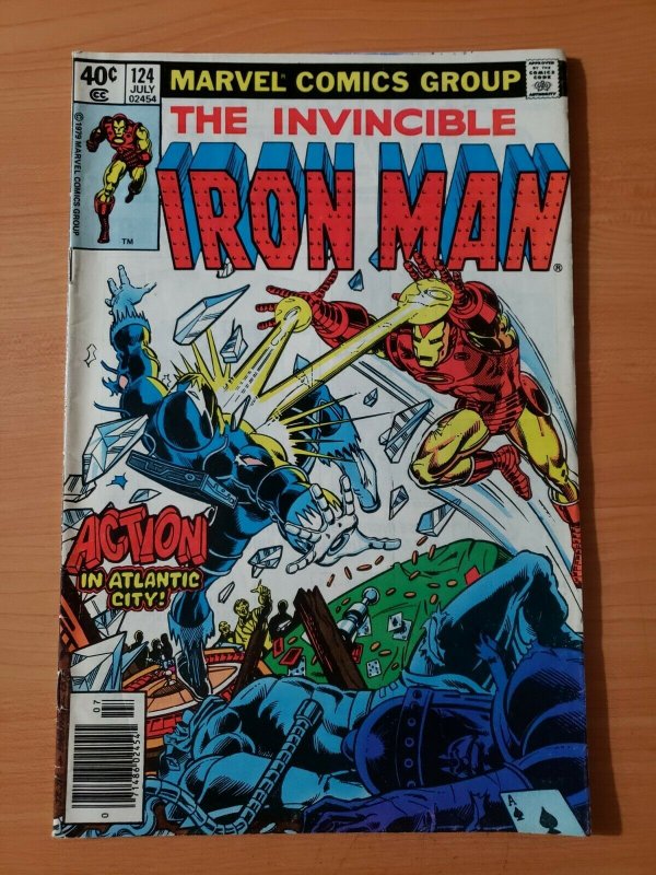 Iron Man #124 Newsstand Edition ~ FINE - VERY FINE VF ~ 1979 Marvel Comics