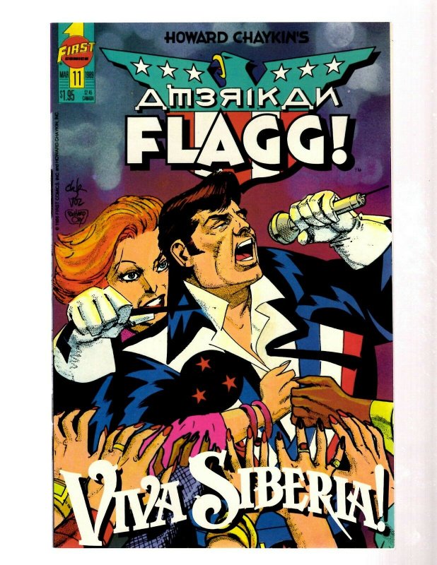 13 Comics American Flagg Vol I 50 Vol 2: 1 2 3 4 5 7 8 9 10 11 12 Special 1 GK49